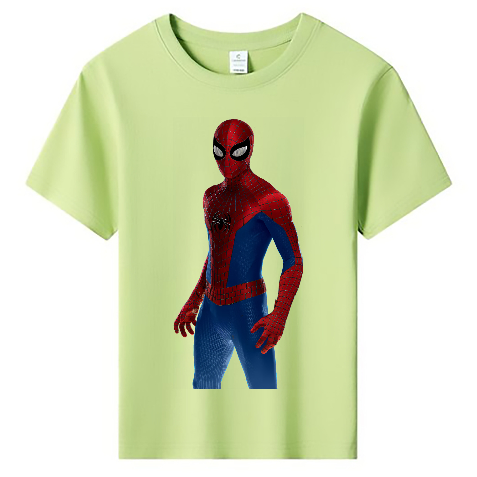 （画像用） Spider Man スパイダーマン 綿100％キッズTシャツ（フロントプリント）